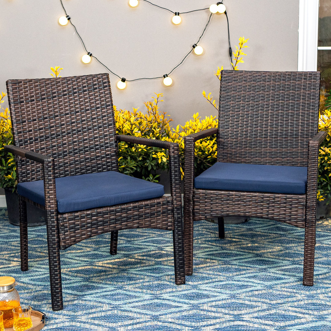 Alyah Patio Dining Armchair with Cushion